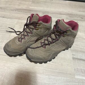 Cleo Brown and Pink Athletic Hiking Shoes